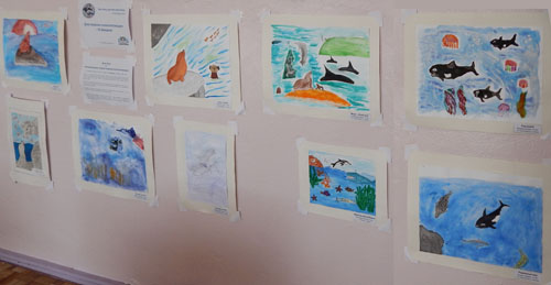 Выставка детских рисунков, посвященная Дню морских млекопитающих